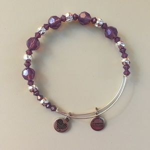 Alex & Ani violet bracelet